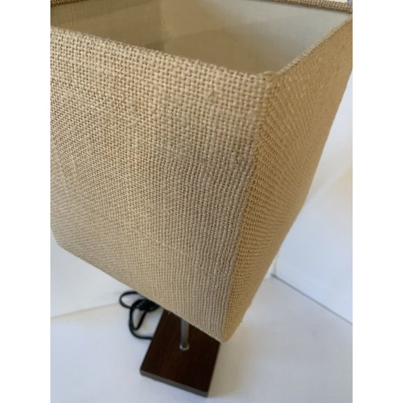 RARE MCM Square Shade Cube Table LAMP MID CENTURY MODERN LIGHT DECOR 60S - Picture 5 of 15